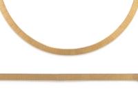 YELLOW GOLD OMEGA LINK NECKLACE AND BRACELET