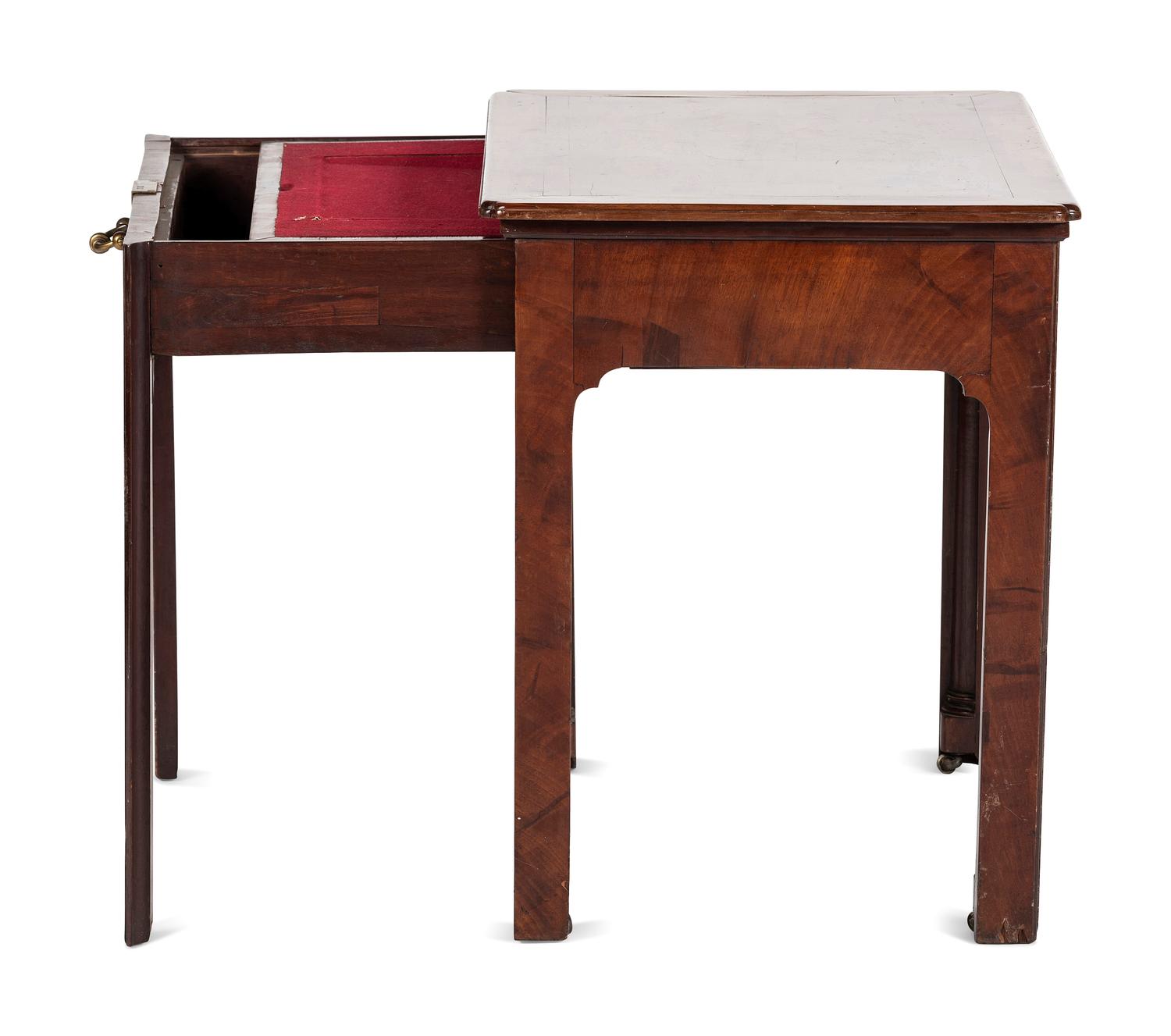 A Late George III Mahogany Architect's Desk