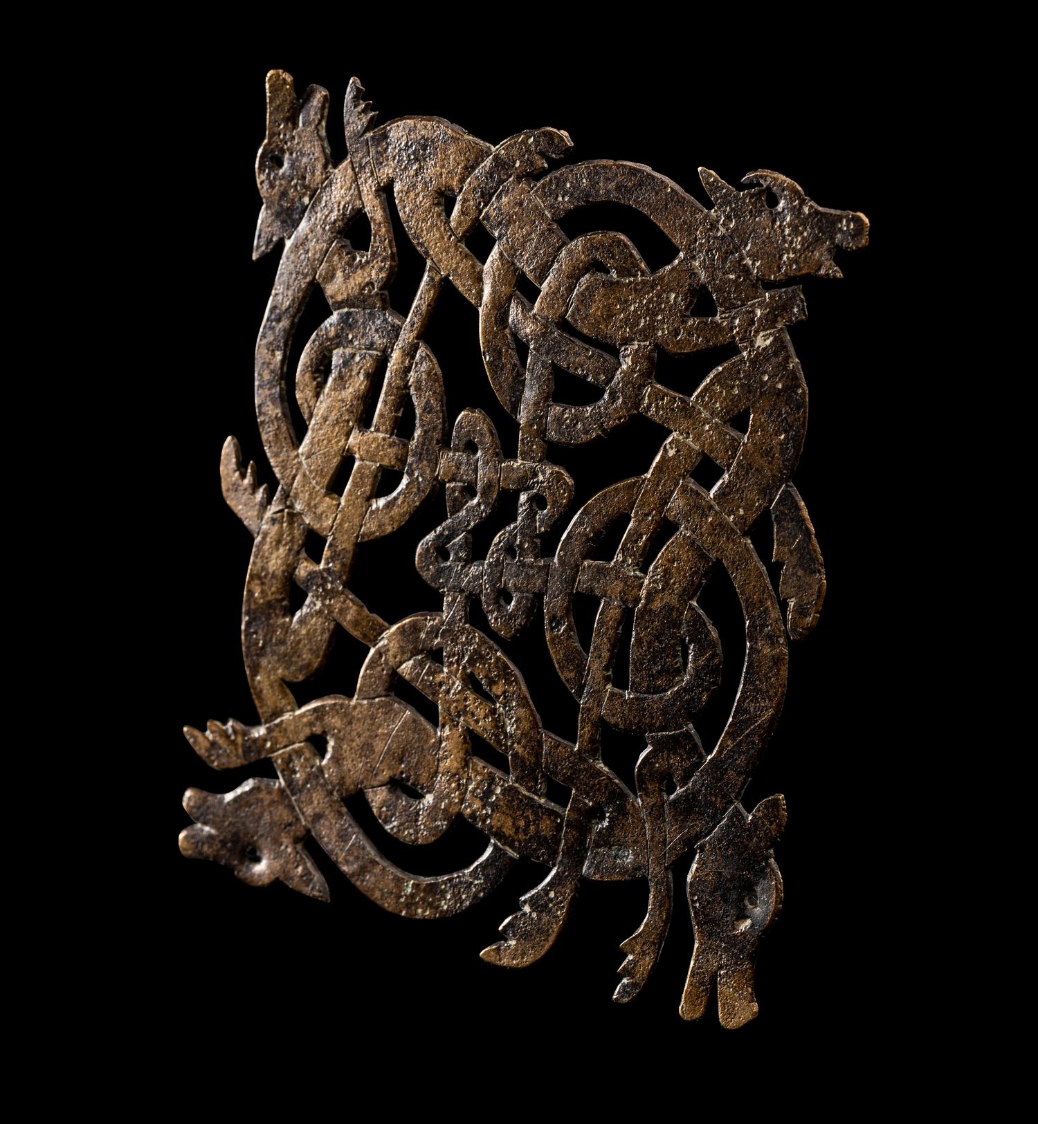A Viking Bronze Openwork Plaque