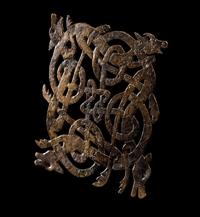 A Viking Bronze Openwork Plaque