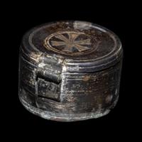 A Byzantine Gilt-Silver Lidded Pyxis