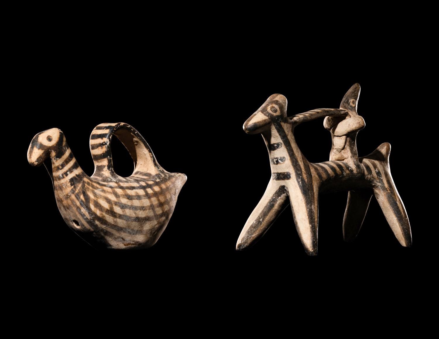 Two Mycenaean Terracotta Figures