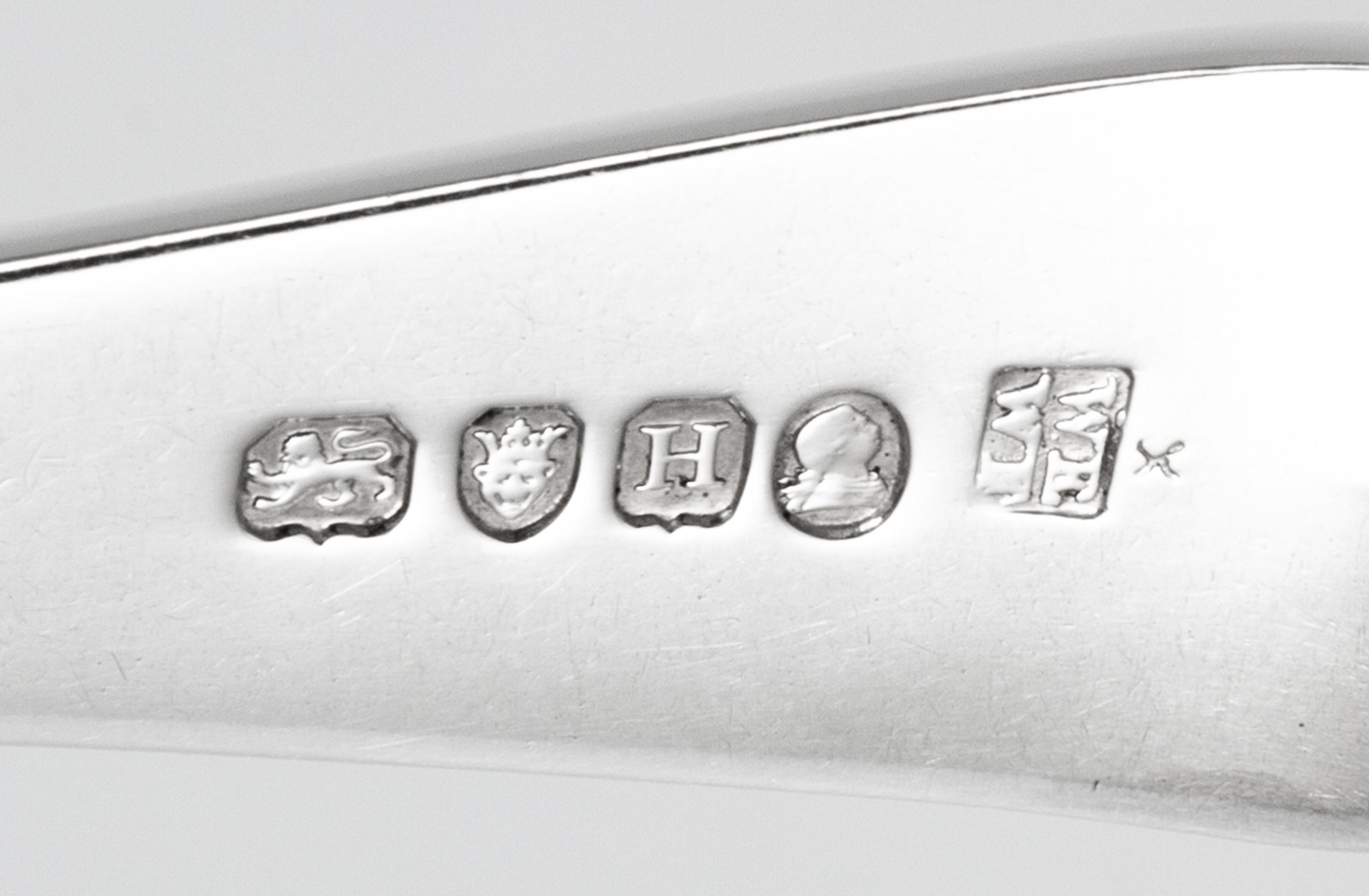 A Group of Twelve George III Silver Serving Spoons, Various makers, comprising a set of six marked for William Ely & William Fearn, Lon