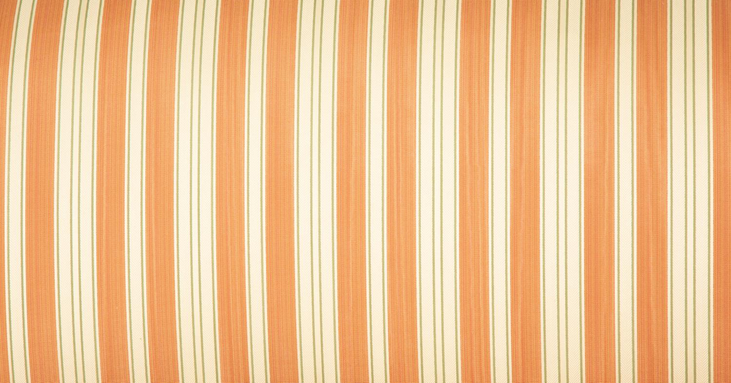 A Modern Camelback Sofa with Stripe Upholstery