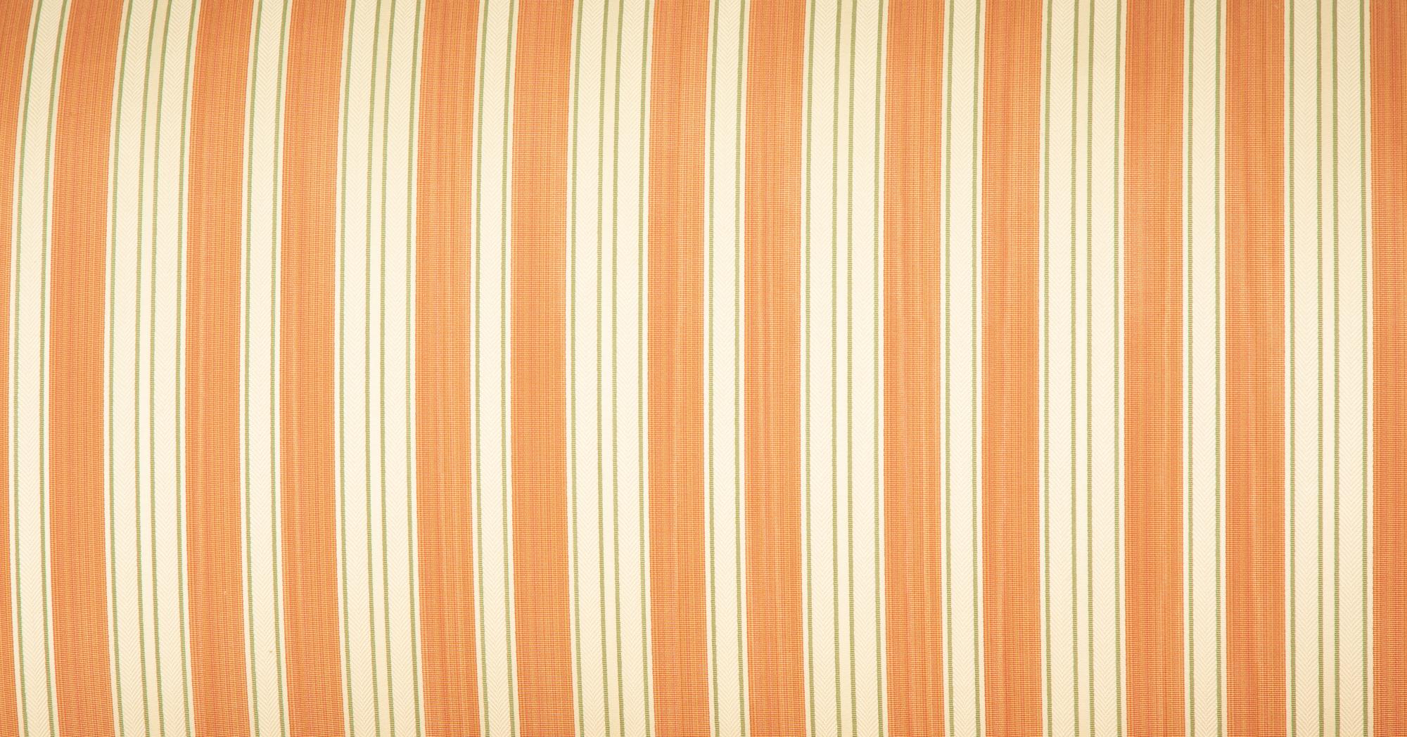 A Modern Camelback Sofa with Stripe Upholstery