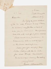 [Americana] Hamilton, Alexander, and James Alexander Hamilton Fragment of Autograph Notes