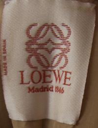 A Loewe Tan Leather Trench Coat,
