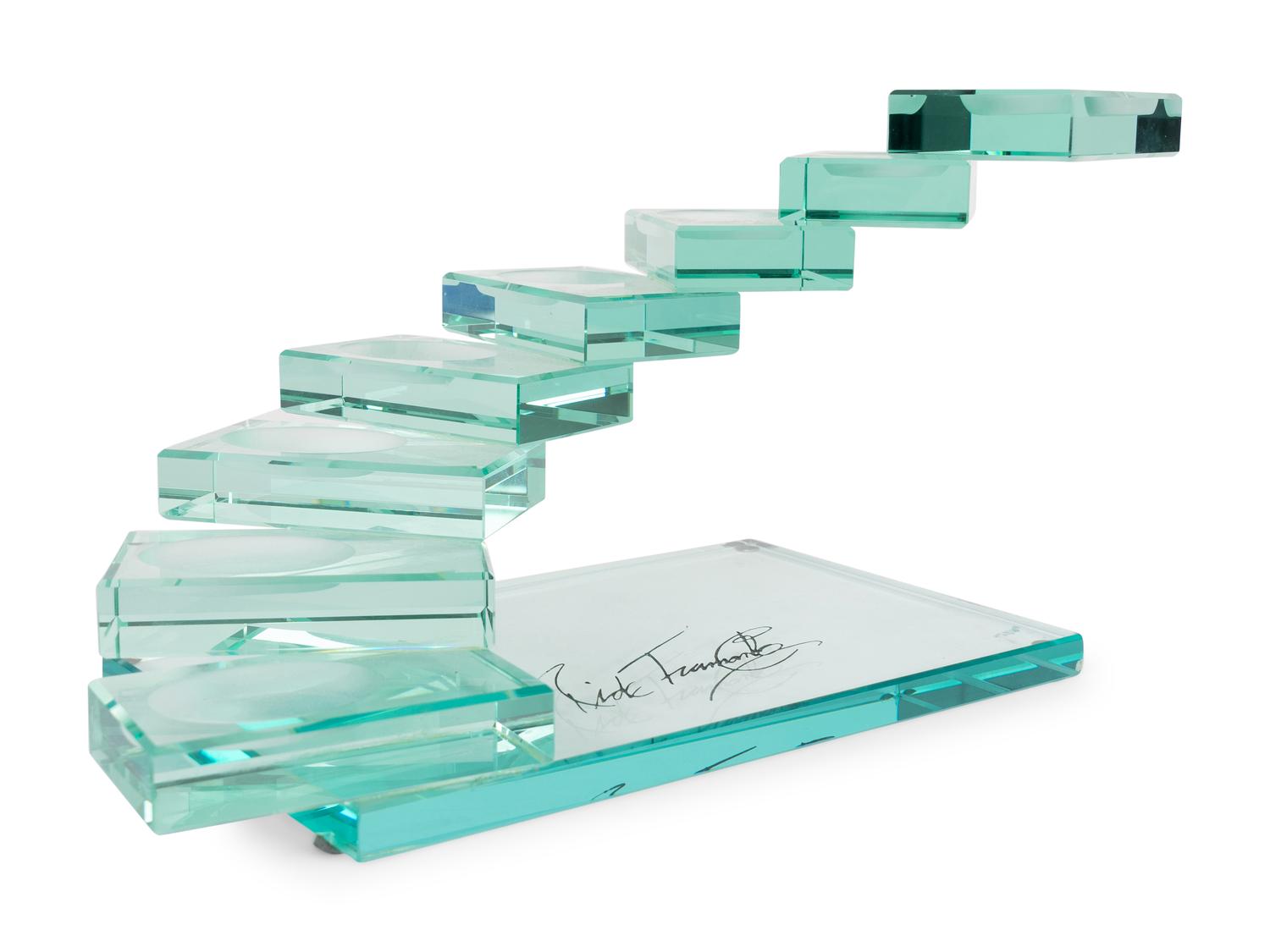 A Glass Works Studio Caviar Stand — 20TH CENTURY