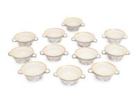 A Set of American Silver Soup Bowls