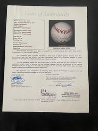 A Carl Hubbell Single Signed Autograph Baseball (JSA Letter)