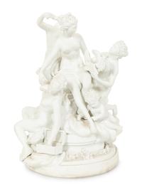 A Sèvres Bisque Porcelain Toilette de Venus Figural Group