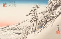 Twelve Prints Attributed to Hiroshige Each 9 3/4 x 14 inches (image).