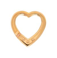 BVLGARI, YELLOW GOLD HEART KEY RING