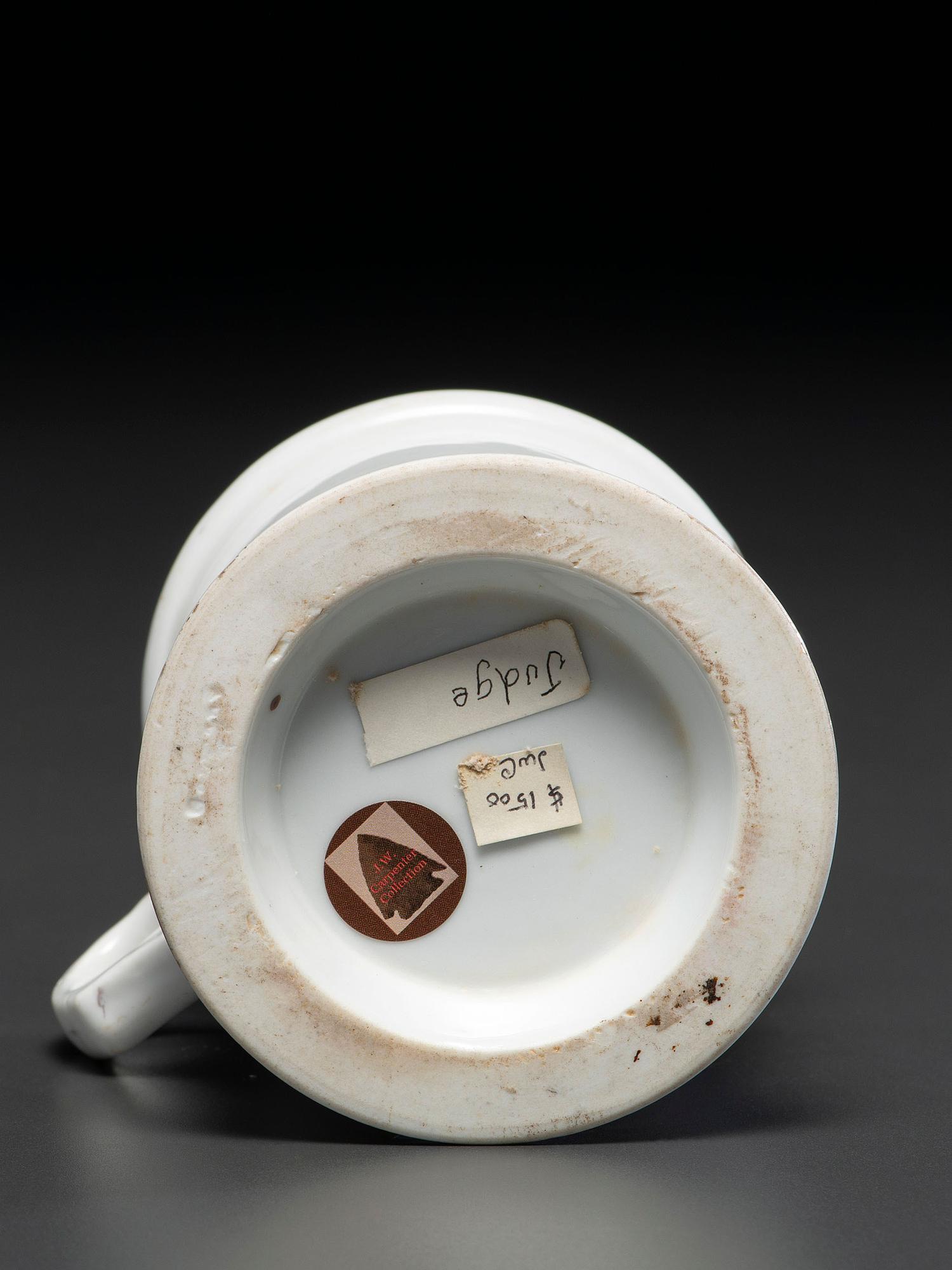A Judge's Porcelain Occupational Shaving Mug