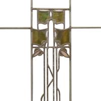 A Pair of George Maher Windows from the Morse House, Glencoe, IL. 16.5" W x 1.5" D x 35.5" H — United States, 1906