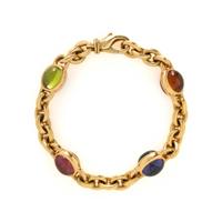 TIFFANY & CO., YELLOW GOLD AND MULTIGEM BRACELET