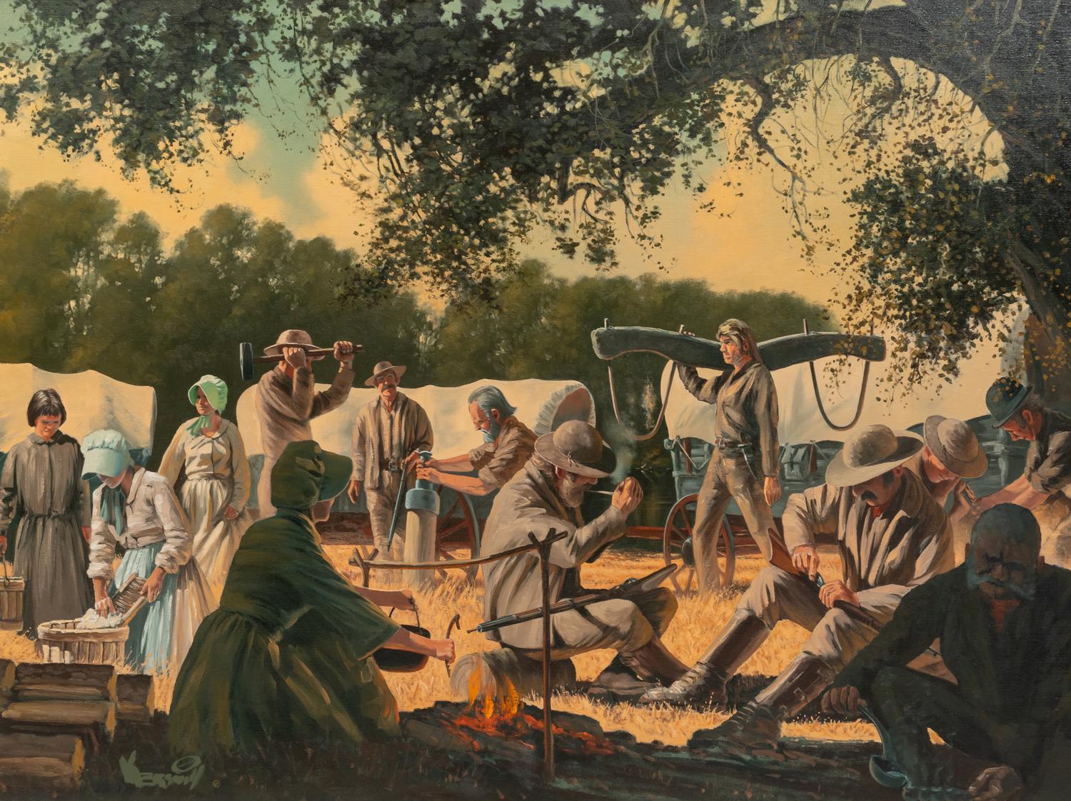 Pioneer Camp On The Platte River