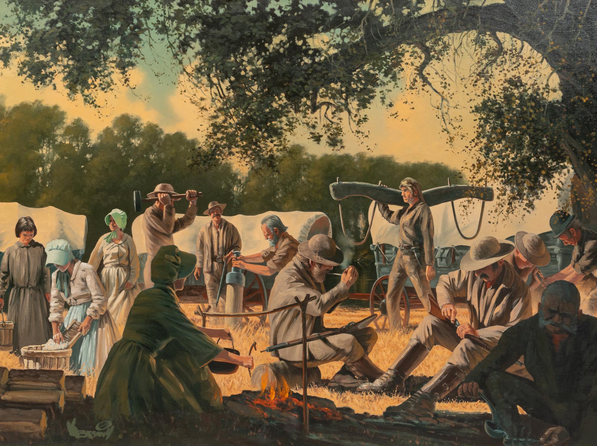 Pioneer Camp On The Platte River