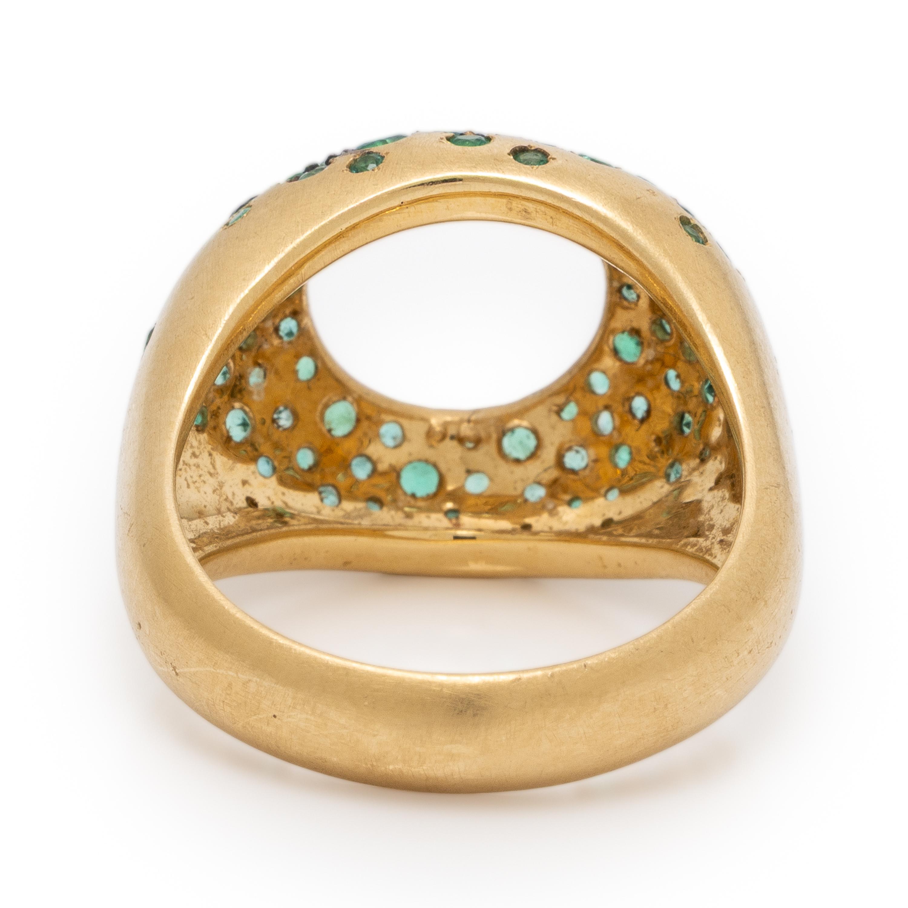 Nada Ghazal, 'Spellbound' 'Enchanted', Emerald and Yellow Gold Ring