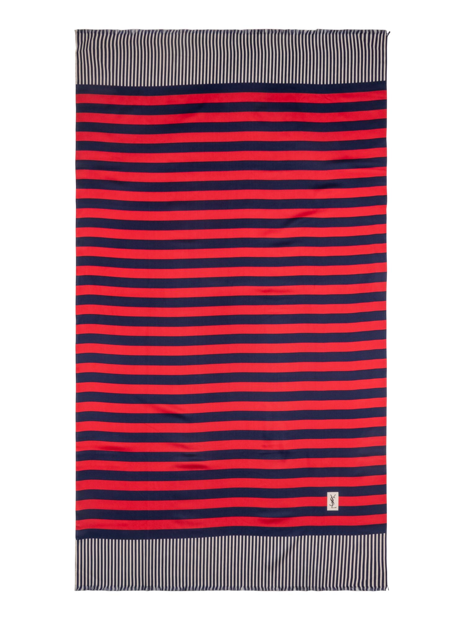 Two Gucci Scarves and Three Yves Saint Laurent Scarves