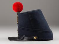 [CIVIL WAR]. Model 1851 US 3rd Artillery Officer's shako.