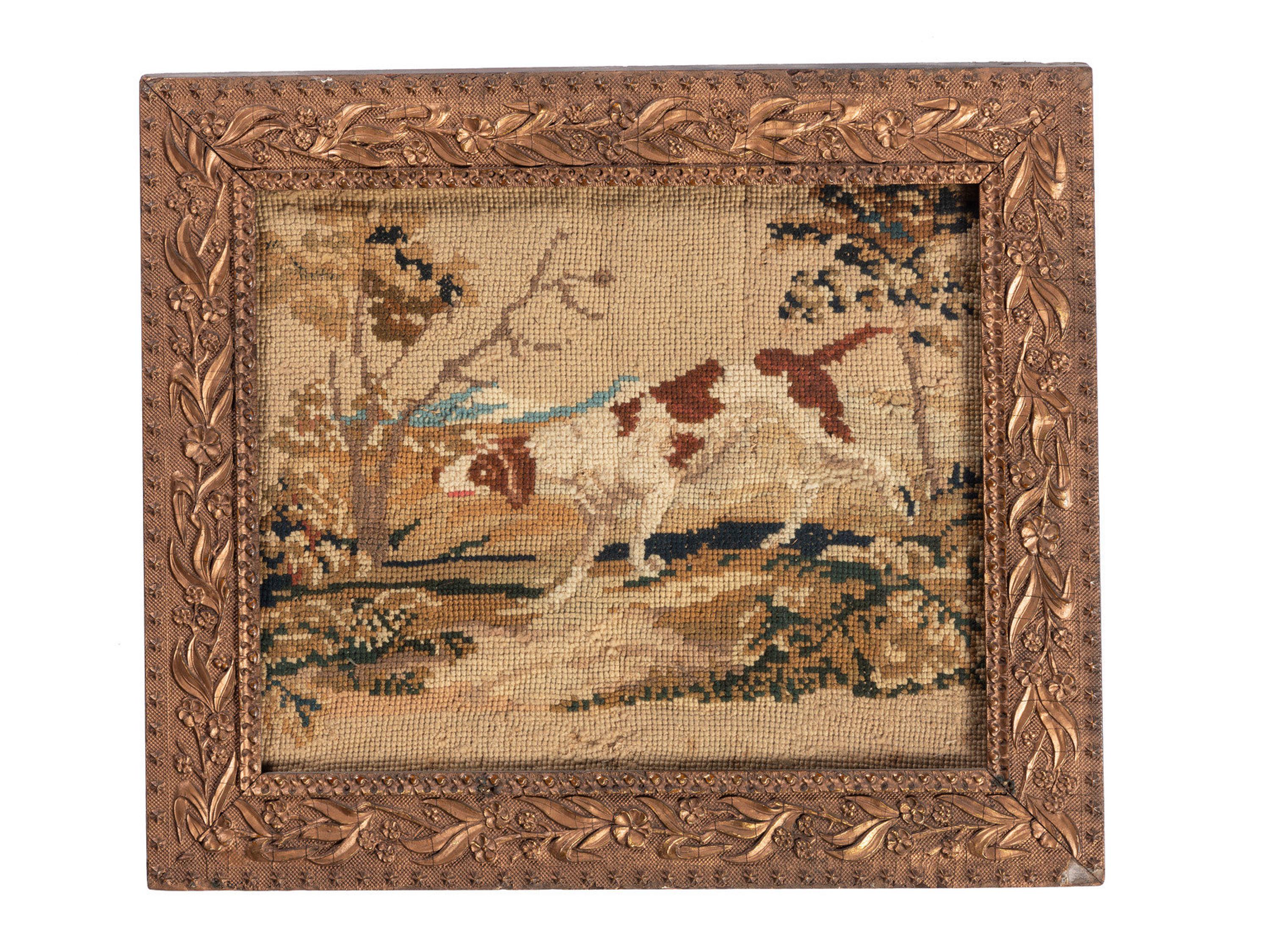 Three American Needlework Pictures