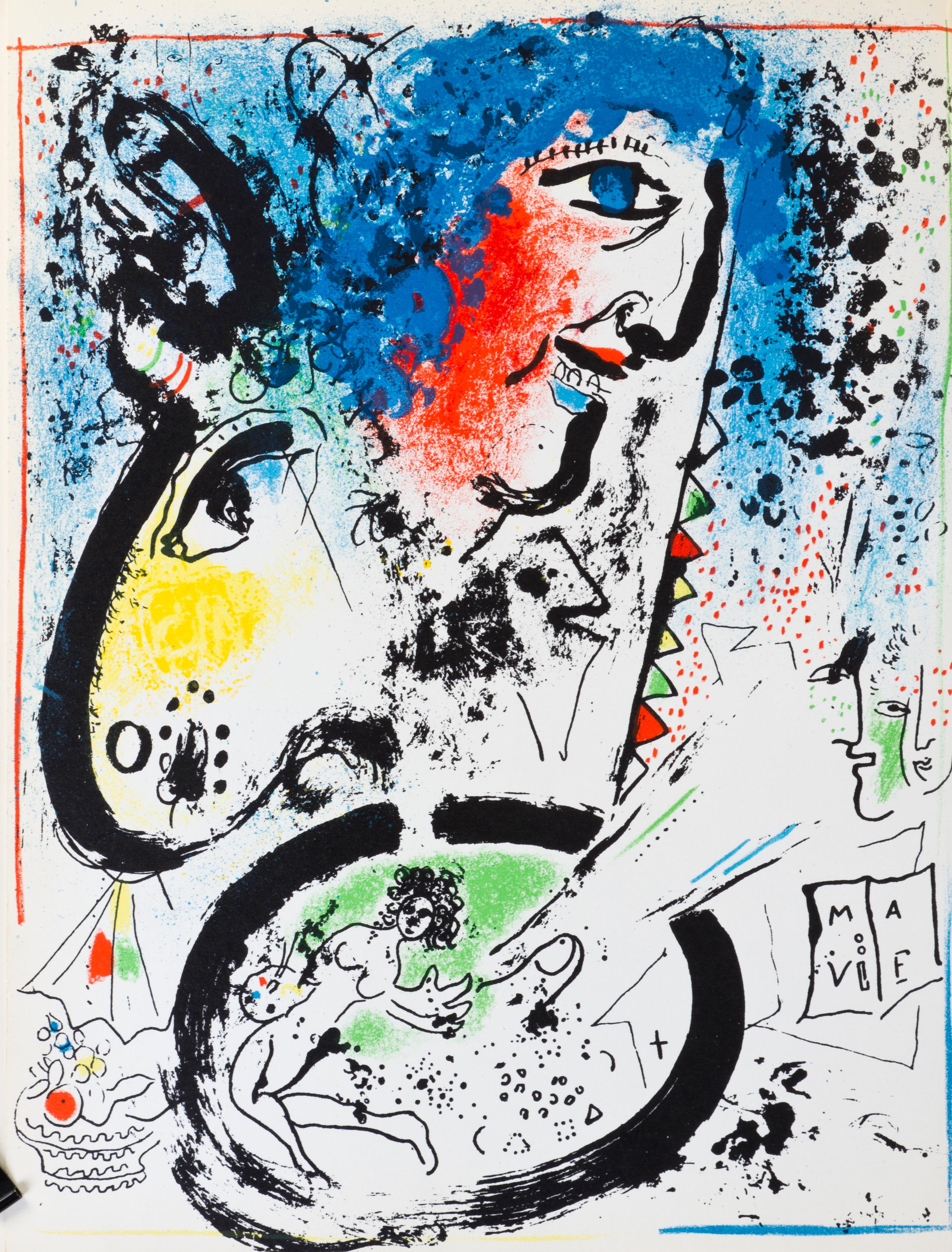 CHAGALL, MARC. Chagall Lithographe I-IV and VI. Monte Carlo; NY, 1960-1986. With 28 original lithographs.