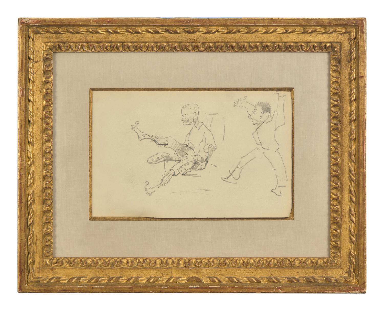 Croquis à Charge (A Double-Sided Work) , circa 1881