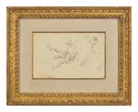 Croquis à Charge (A Double-Sided Work) , circa 1881