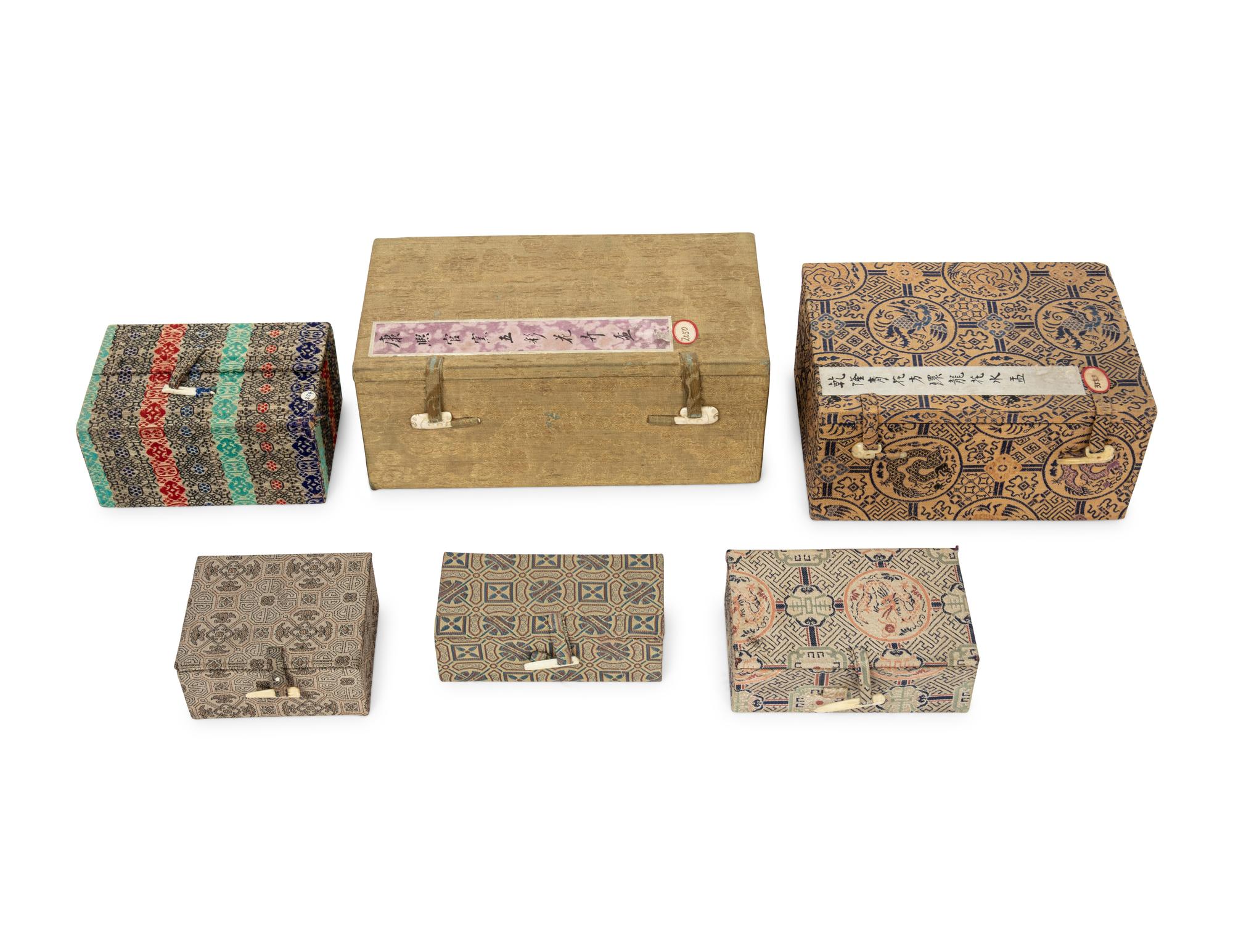 A Collection of Chinese Hardwood Stands and Boxes