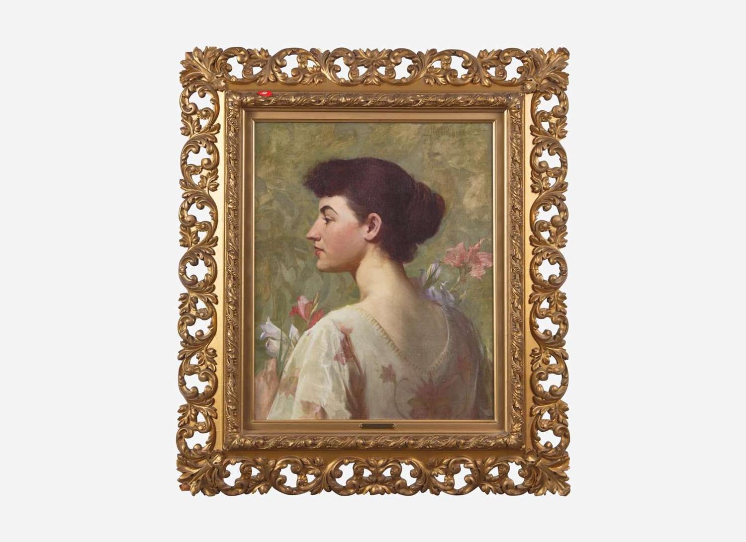 Herbert Denman (American, 1855–1903) - Portrait of a Young Lady From the Vanderbilt Family