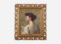 Herbert Denman (American, 1855–1903) - Portrait of a Young Lady From the Vanderbilt Family