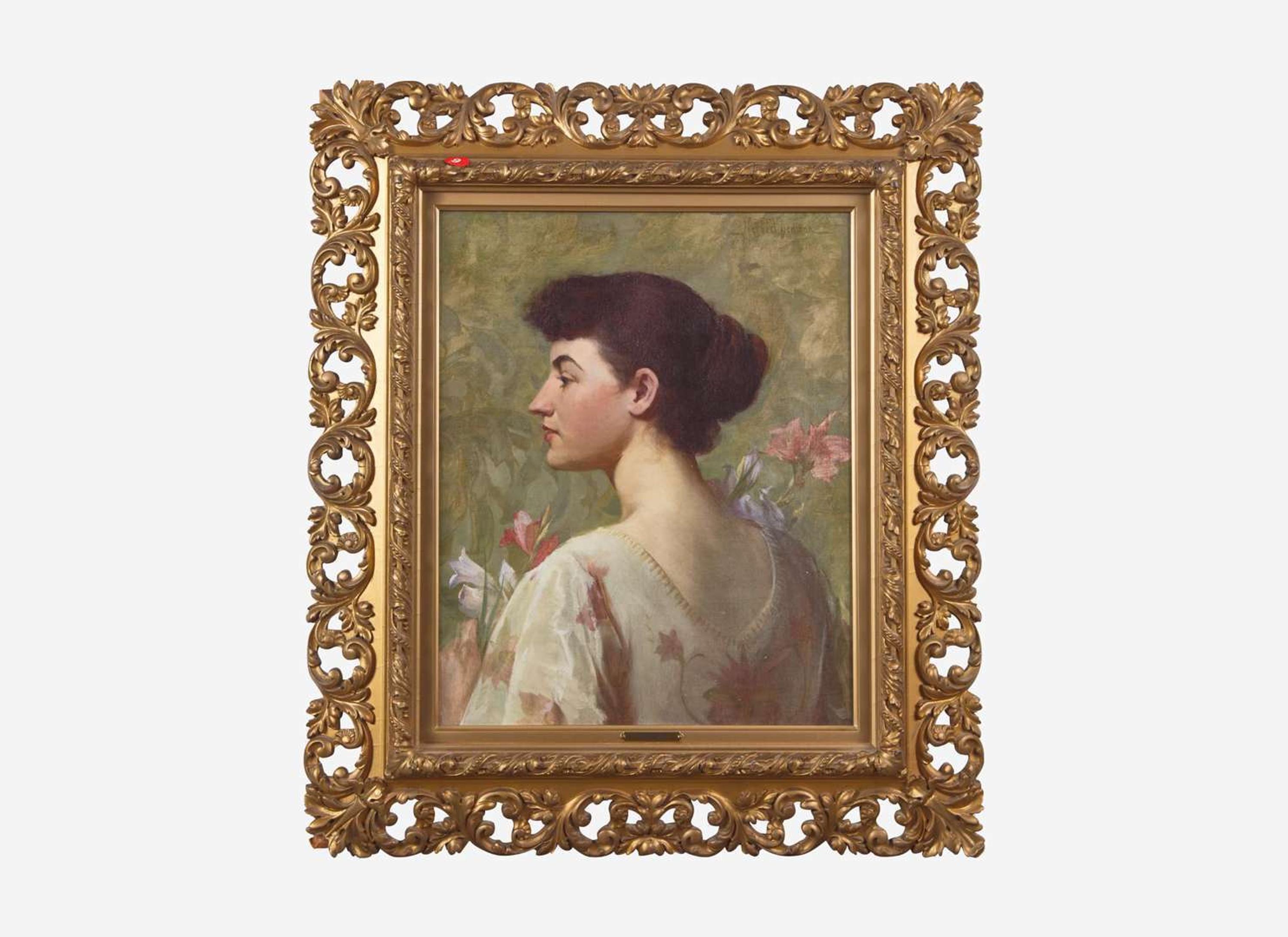 Herbert Denman (American, 1855–1903) - Portrait of a Young Lady From the Vanderbilt Family