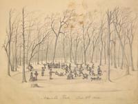 A Nazareth Hall sketchbook Nazareth, PA, dated November 18, 1854 to May 1855