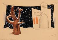 Stuart Davis (American, 1892-1964) — Stage Set for "The Puritans," 1922