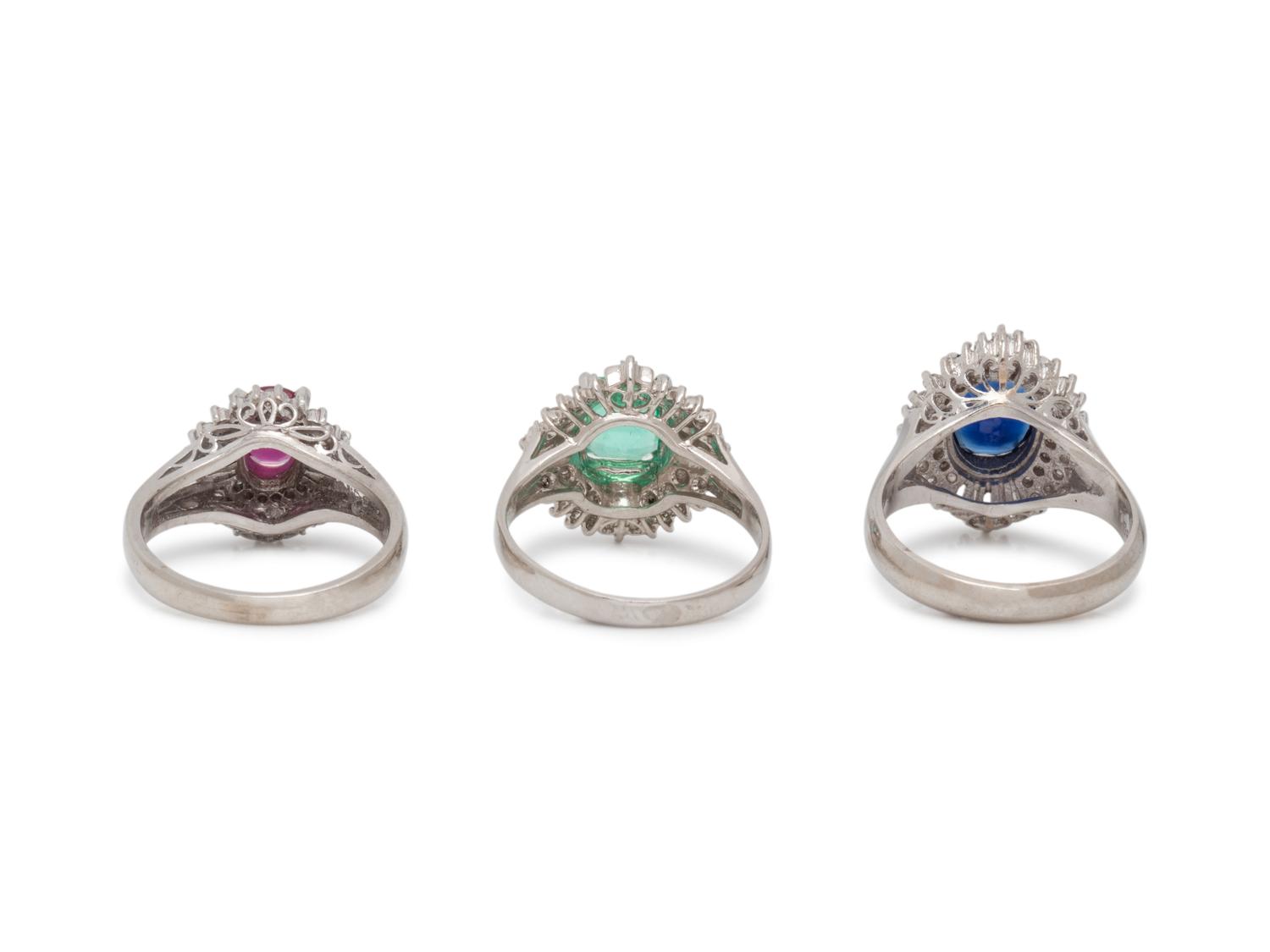 COLLECTION OF DIAMOND AND GEMSTONE RINGS