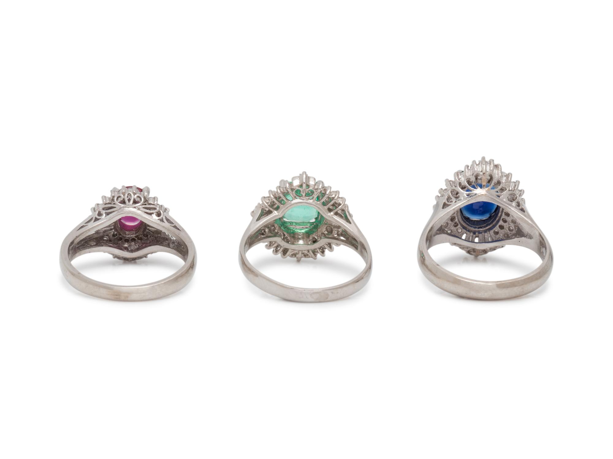 COLLECTION OF DIAMOND AND GEMSTONE RINGS