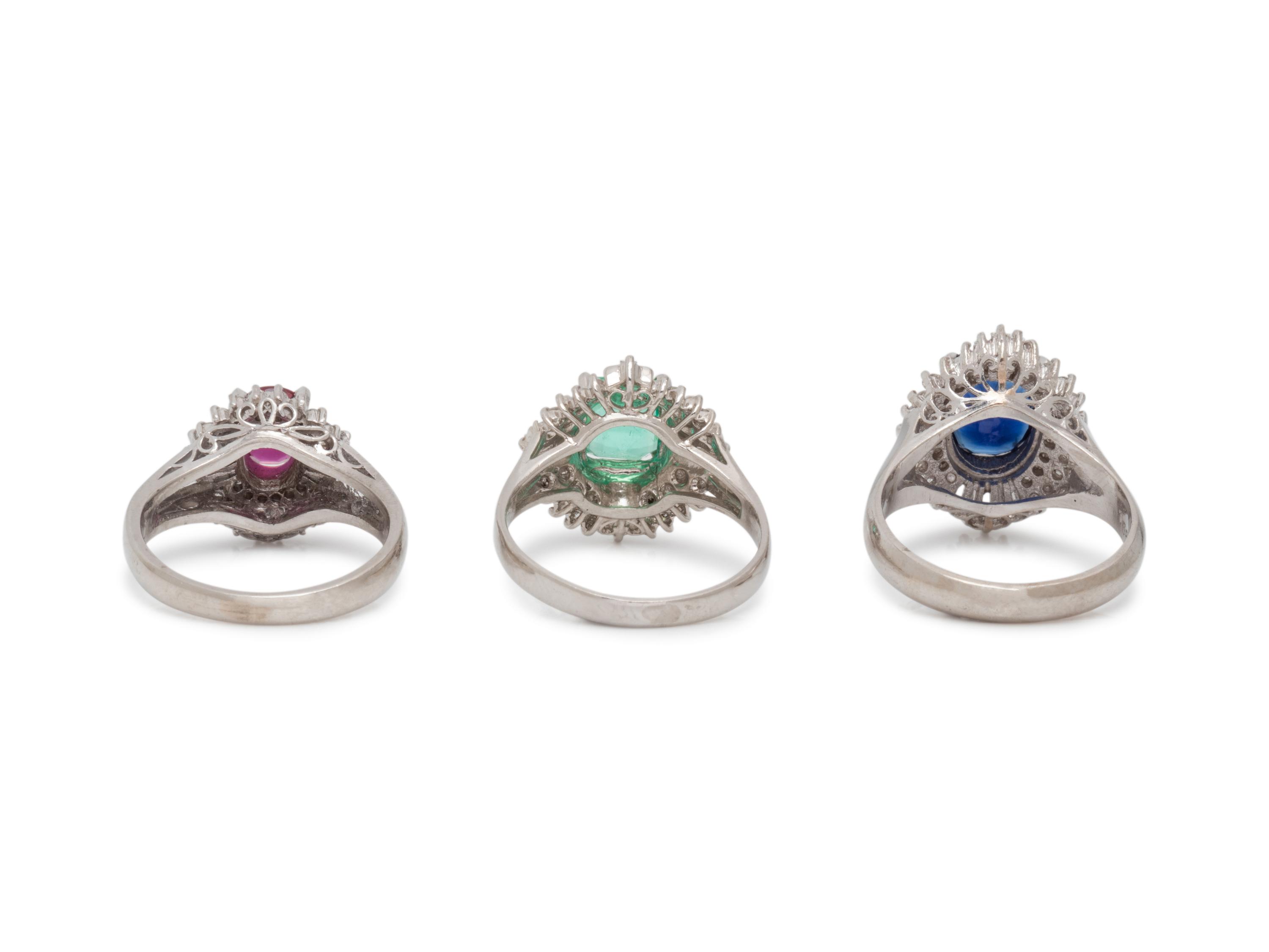 COLLECTION OF DIAMOND AND GEMSTONE RINGS