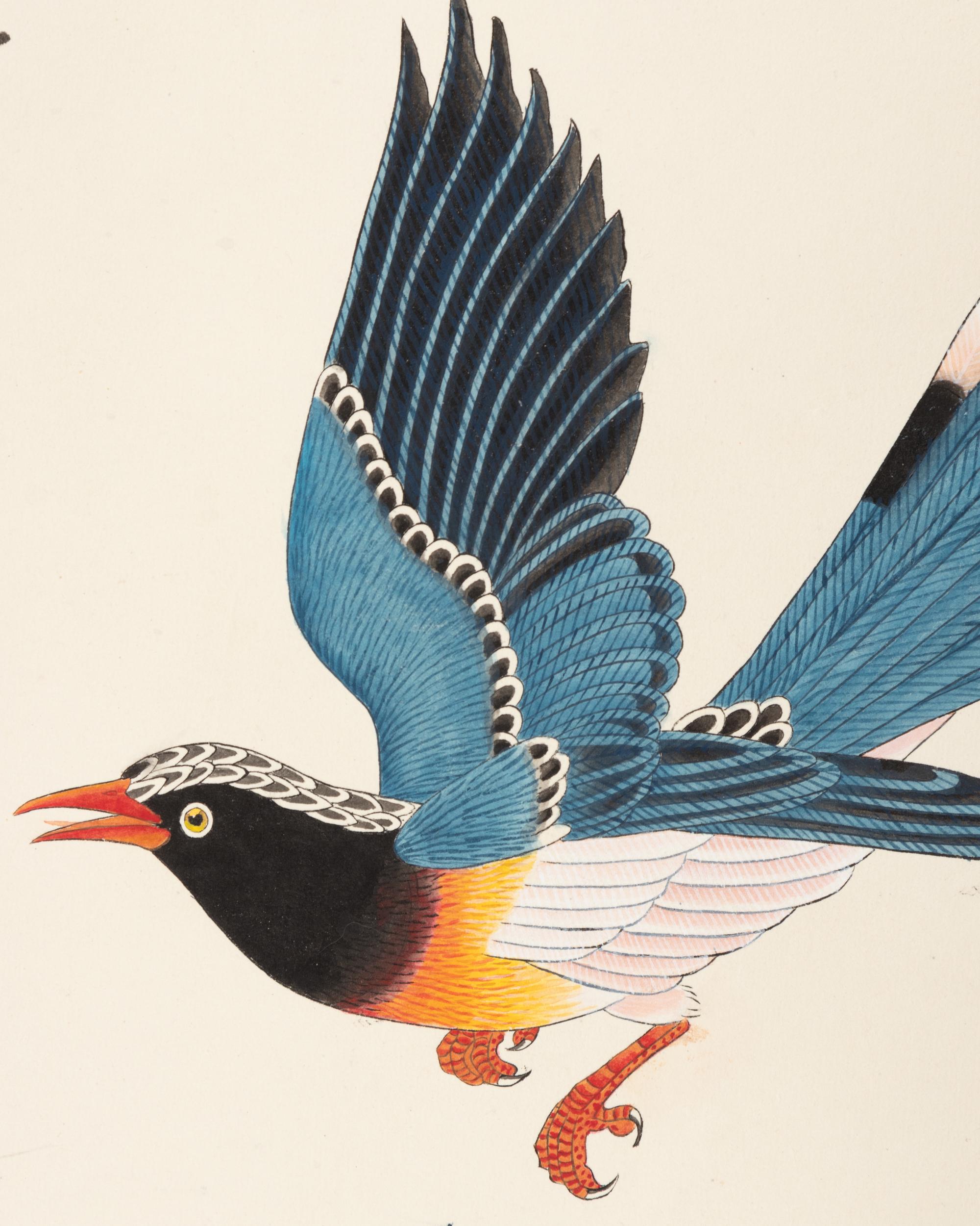 Three Chinese Paintings Scrolls