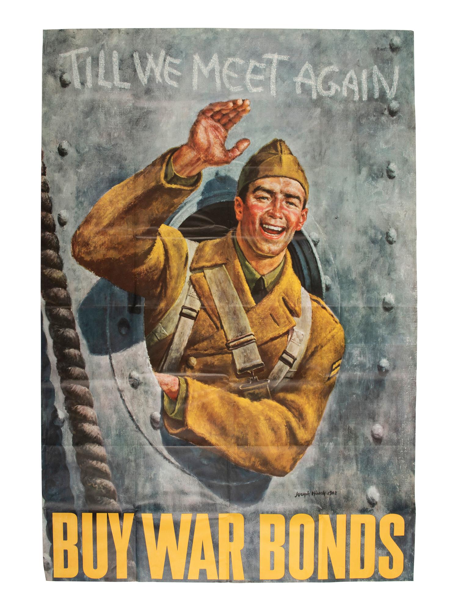 [WWI-WWII]. 14 World War I and Word War II posters, incl. examples by CHRISTY, HIRSCH, & ROCKWELL.