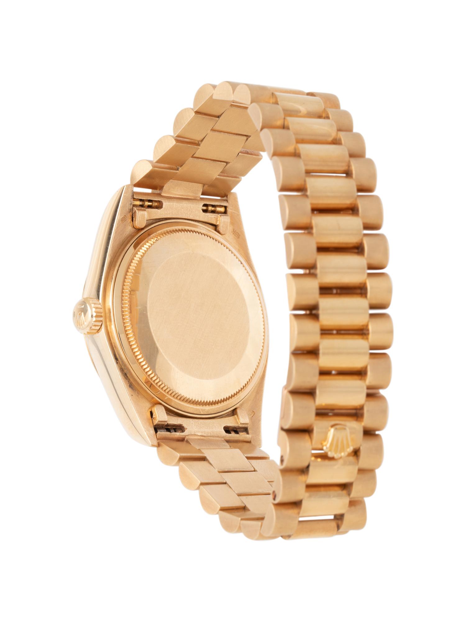ROLEX, REF. 18038 18K YELLOW GOLD 'DAY-DATE' WATCH
