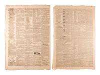 [WAR OF 1812]. A group of 7 newspapers printed before and during the War of 1812-period, incl. reports on the military, politics, and advertisements for enslaved African Americans.