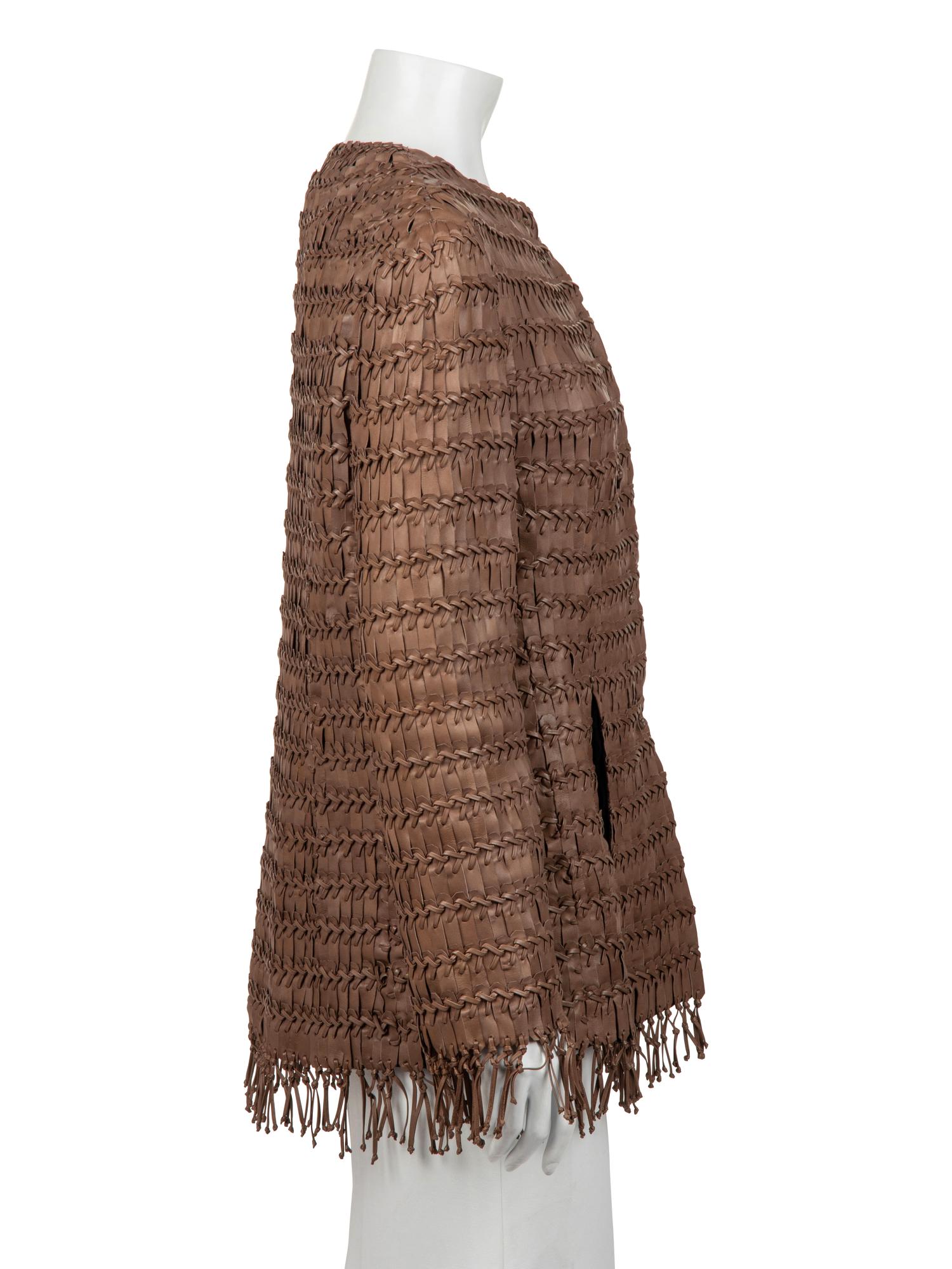 Ralph Rucci Cut and Braided Leather Jacket, 2008