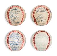 A Large Group of Assorted 1950s-2000s Boston Red Sox Team Signed Autograph Baseballs