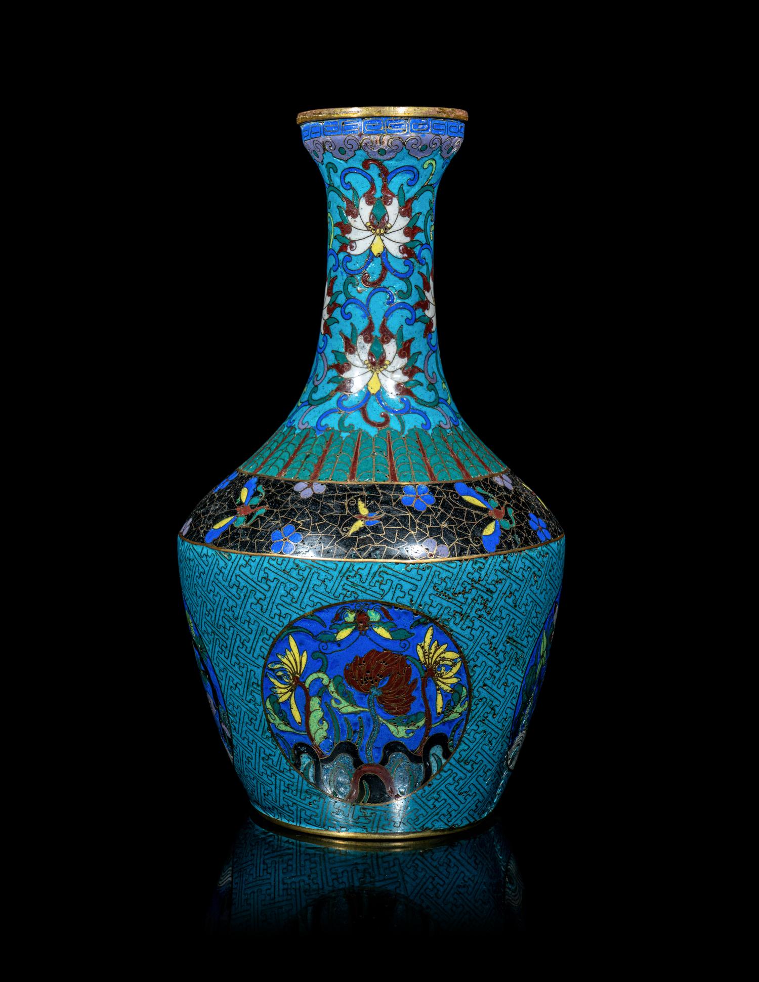 A Chinese Cloisonné Enamel Vase