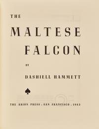 [Arion Press] Hammett, Dashiell. The Maltese Falcon
