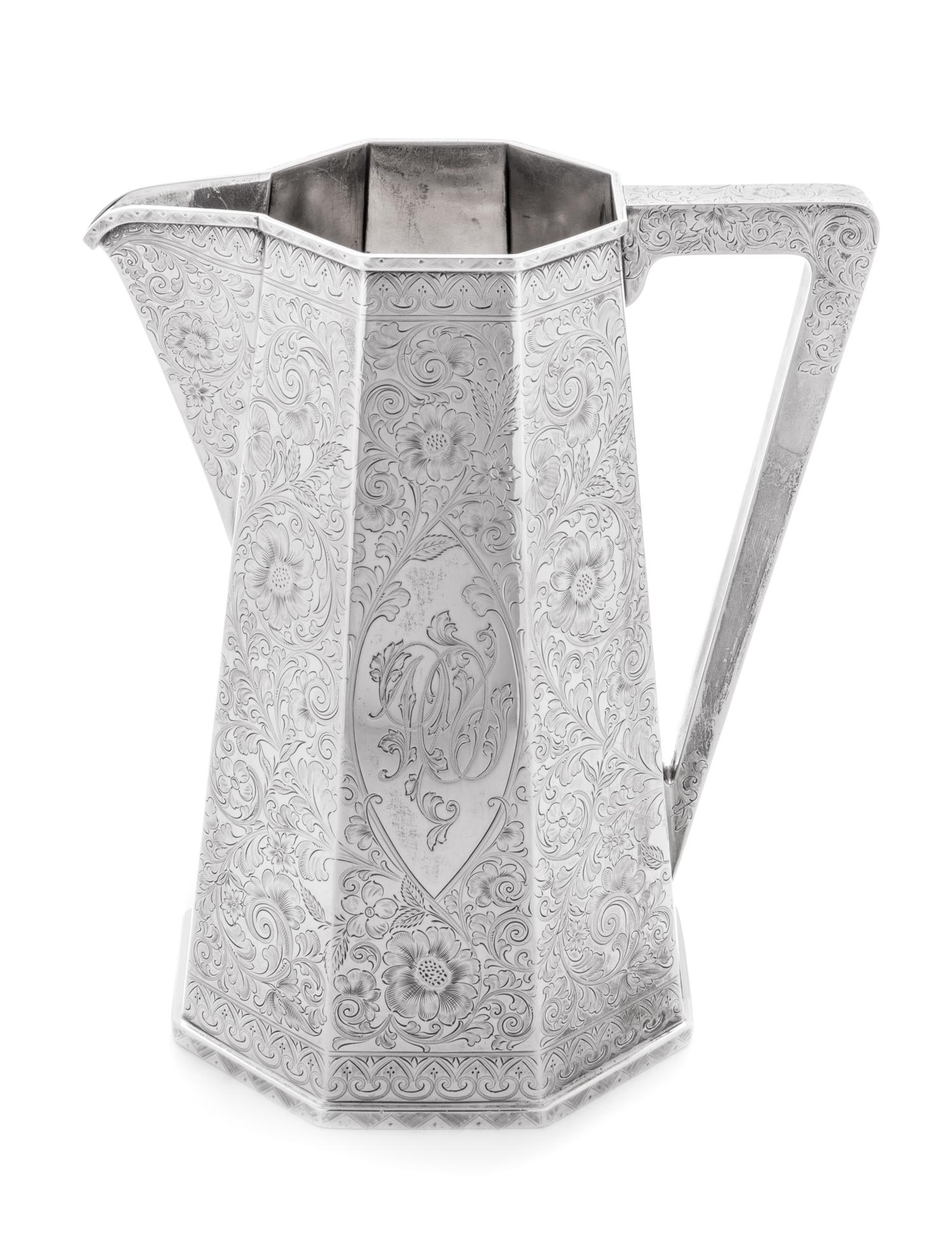 An American Silver Pitcher