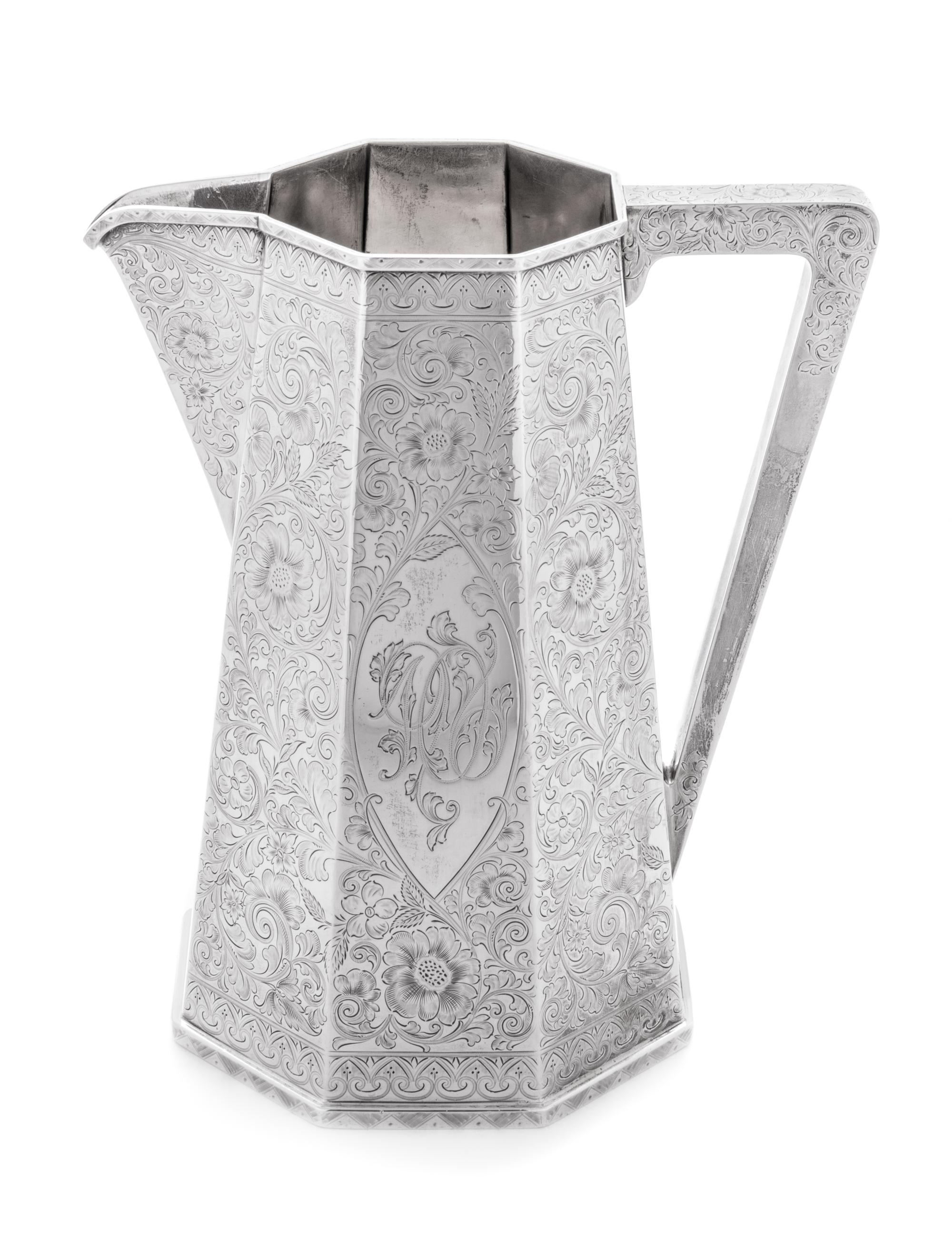 An American Silver Pitcher
