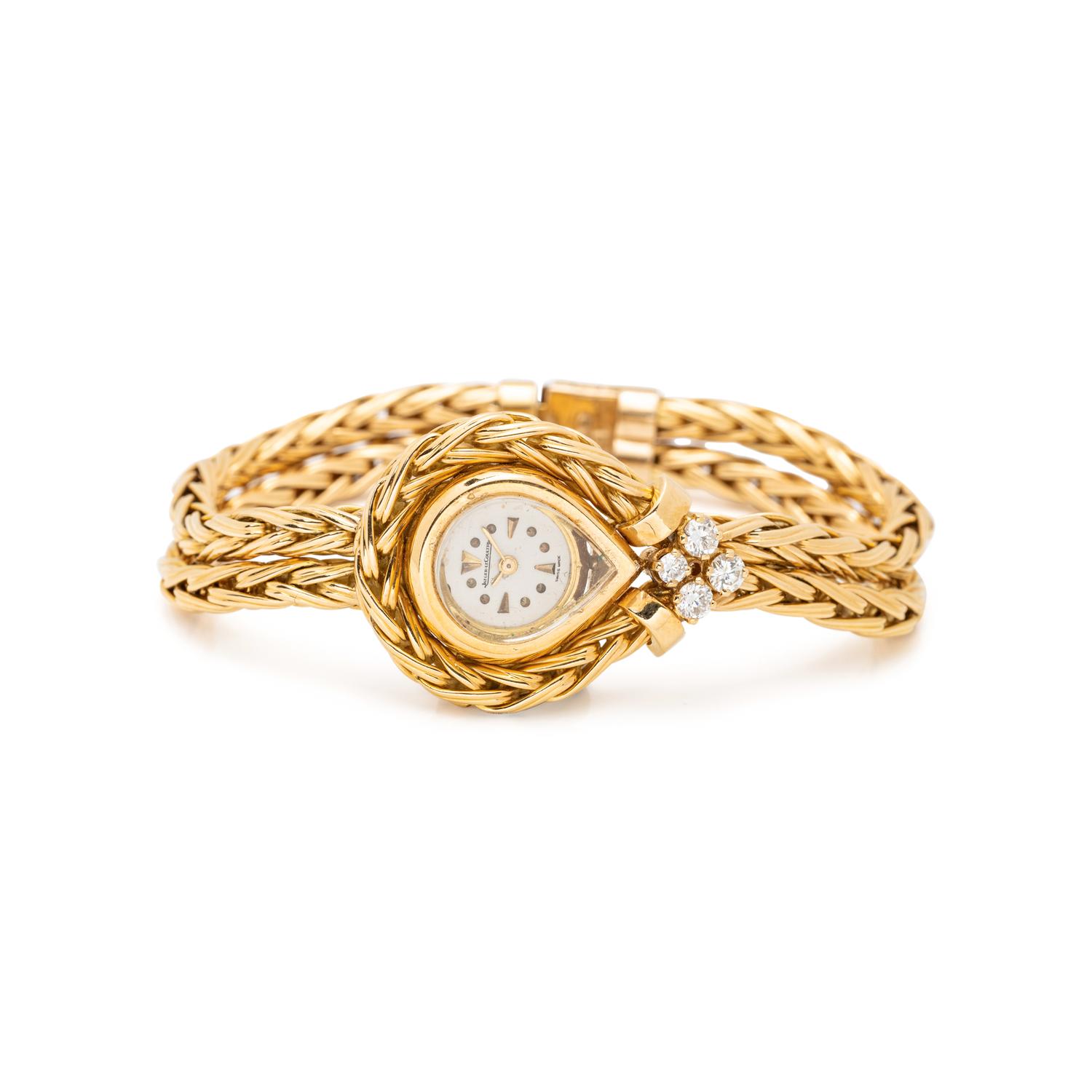 JAEGER-LECOULTRE FOR KUTCHINSKY, 18K YELLOW GOLD AND DIAMOND WATCH