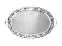 A Mexican Silver Serving Tray